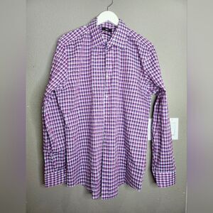 Boss By Hugo Boss Purple Checkered Men's Shirt